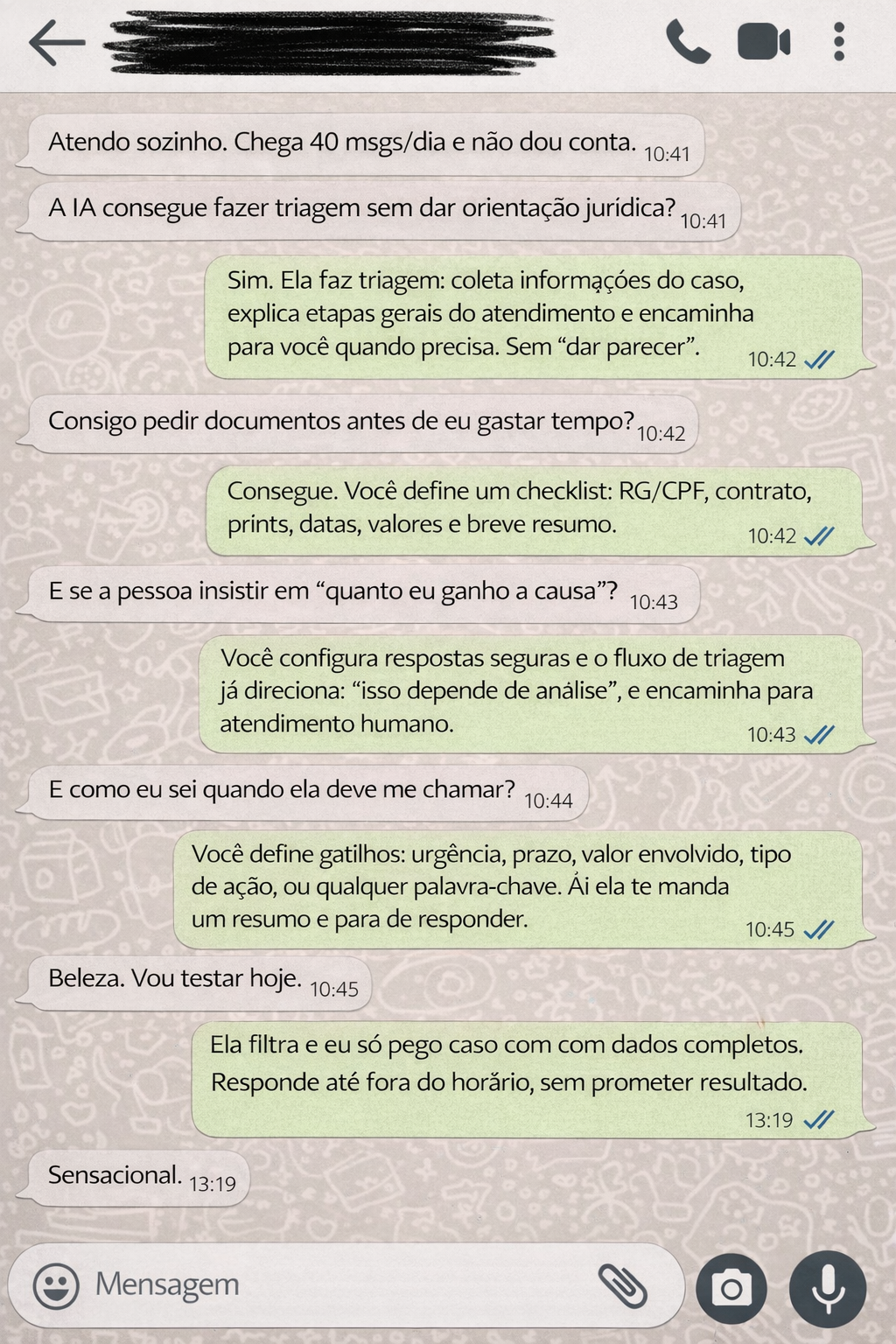 Depoimento WhatsApp 2