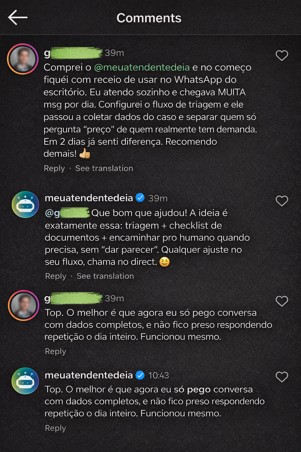 Depoimento WhatsApp 3